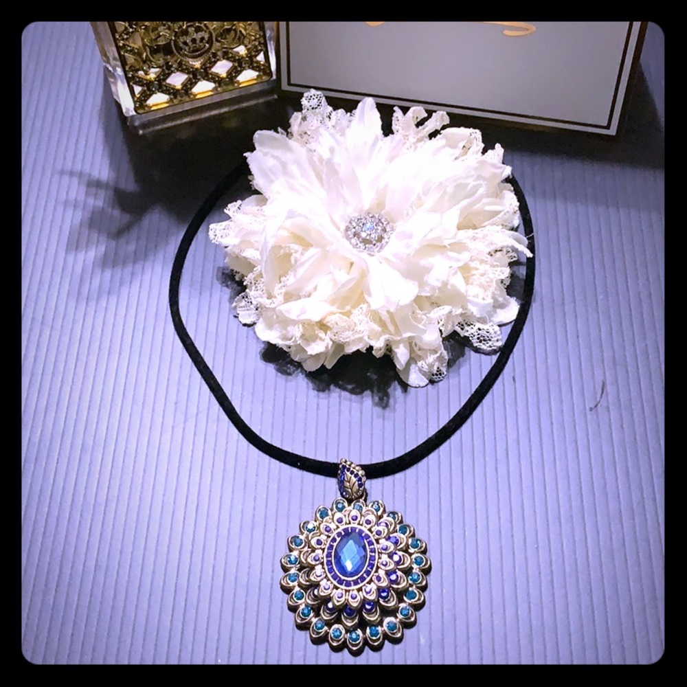 Crystal Peacock Necklace [JW-127]